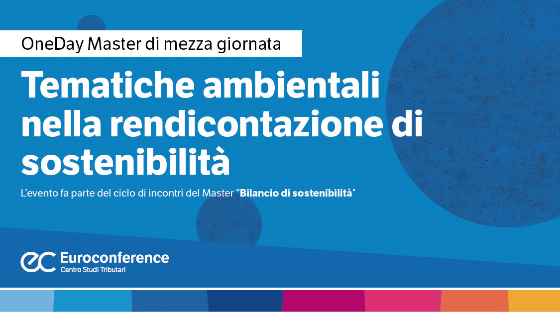 Immagine Tematiche ambientali nella rendicontazione di sostenibilità | Euroconference